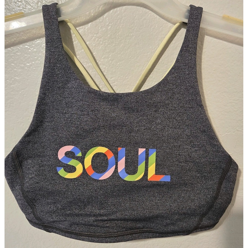 Lululemon Athletica Soul Cycle Energy Bra No Inserts Size 6